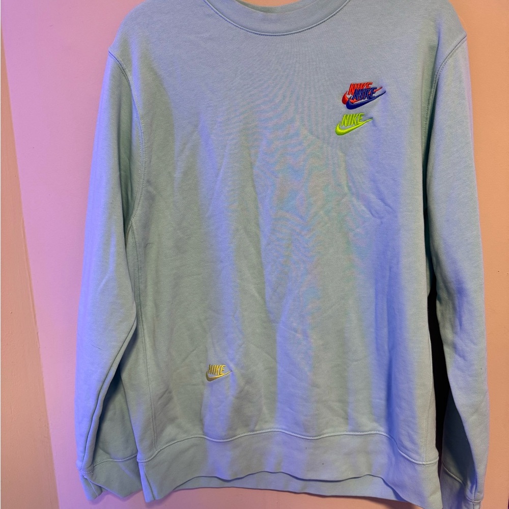 Nike Contrast Colors Logo Crewneck Sweater